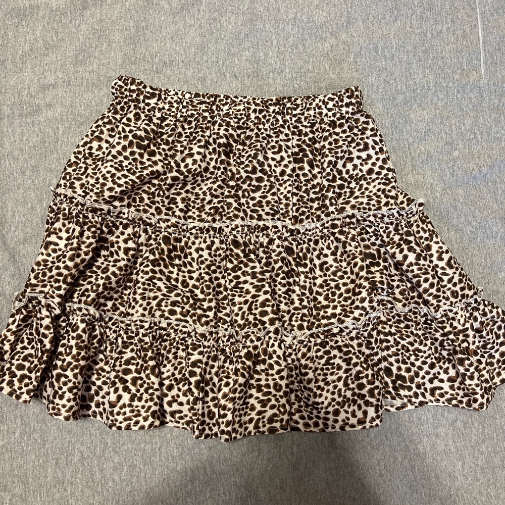 Cheetah print skirt